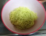 炒めトマトと温泉卵の中華混ぜ麺作り方4写真