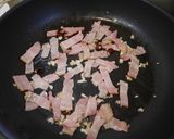 つるむらさきとベーコン☆めんつゆパスタ作り方4写真