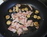 つるむらさきとベーコン☆めんつゆパスタ作り方5写真