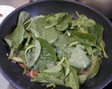 つるむらさきとベーコン☆めんつゆパスタ作り方7写真