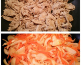 簡単♪豆苗と豚肉の炒めもの♥作り方4写真
