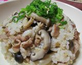 茸と豚肉の炊き込みご飯作り方7写真