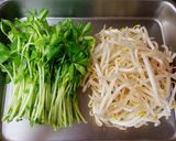 もやし万歳♪豆苗にんにく炒め作り方1写真