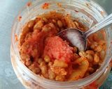 明太子キムチ納豆味豚肉とネギのはさみやき作り方1写真