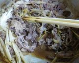 ゴボウ入り牛丼作り方1写真