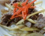 ゴボウ入り牛丼作り方2写真