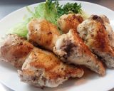 お手軽フライパンで♪手羽元のグリルチキン作り方4写真