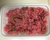 粗挽き肉とセロリのパスタ作り方2写真