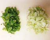 粗挽き肉とセロリのパスタ作り方4写真