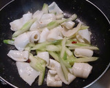 イカとセロリの中華風炒め♪作り方5写真