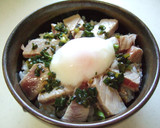 鮪のレアステーキ丼✿温卵添え作り方6写真