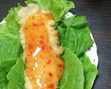 簡単ヘルシー葉っぱで包んだ菜摘チキン作り方2写真