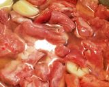 簡単、美味しい、鶏肉のニンニク甘酢煮作り方2写真