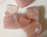 さつまいもと鶏肉炒め作り方2写真