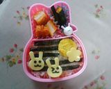 お月見●十五夜~☆抜き型で簡単キャラ弁☆作り方5写真