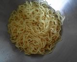 ぽん酢で♬ハムとセロリのぶっかけ中華麺作り方3写真