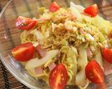 ぽん酢で♬ハムとセロリのぶっかけ中華麺作り方5写真