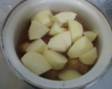 秋の味覚!　栗　リンゴ　のハチミツ煮♥作り方3写真