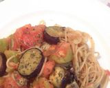♪茄子とトマトのパスタ♡♪作り方5写真