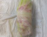 豚ばら肉の焼きロールキャベツ作り方4写真