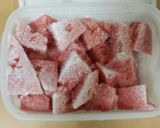 スイカ×バナナのスムージー作り方1写真