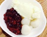 白玉入りアイスクリームぜんざい作り方4写真
