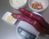 サツマイモ＆ソーセージのサラダ♪作り方1写真