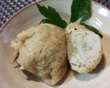 鶏ひき肉と茄子の巾着煮作り方6写真