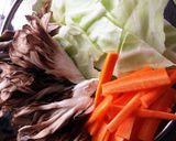 キャベツと舞茸の油揚げ入り煮浸し作り方2写真