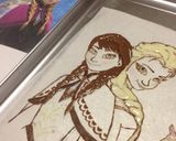 アナと雪の女王ケーキ作り方2写真