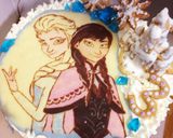 アナと雪の女王ケーキ作り方10写真