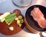 鶏モモ肉のスープ、中華風。作り方1写真