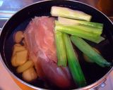 鶏モモ肉のスープ、中華風。作り方2写真