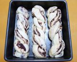 スクエア型で作る★ねじりあん食パン作り方16写真