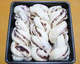 スクエア型で作る★ねじりあん食パン作り方17写真