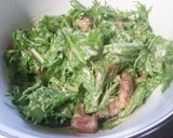 焼き鳥缶で♪わさび菜サラダ作り方2写真