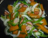 ★彡 かぼちゃのニンニク醤油パスタ ★彡作り方3写真