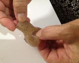 「調理のたれ」で手綱こんにゃくの煮物作り方2写真