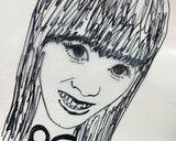 似顔絵ケーキ作り方1写真