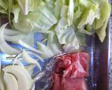 簡単☆豚とキャベツのコクうま丼作り方1写真