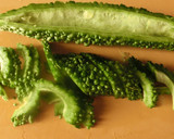 ゴーヤと豆腐のなめらか卵とじ作り方1写真