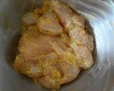 ぽん酢を使った鶏の辛子揚げおろし丼作り方1写真