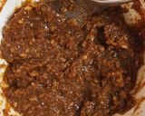 しいたけの肉詰め ごま味噌ソース作り方1写真
