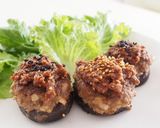 しいたけの肉詰め ごま味噌ソース作り方8写真