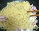 牛乳でok!!塩レモンカルボナーラ♪作り方5写真