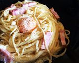 牛乳でok!!塩レモンカルボナーラ♪作り方6写真