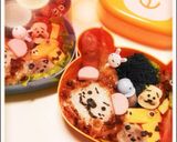 動物キャラ弁きりんライオンパンダ猿作り方1写真