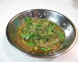 秋刀魚　～パクチーてんこ盛り～作り方3写真