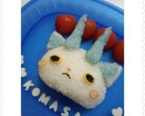 キャラ弁♬妖怪ウォッチ　∮コマさん∮作り方5写真