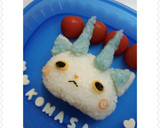 キャラ弁♬妖怪ウォッチ　∮コマさん∮作り方5写真